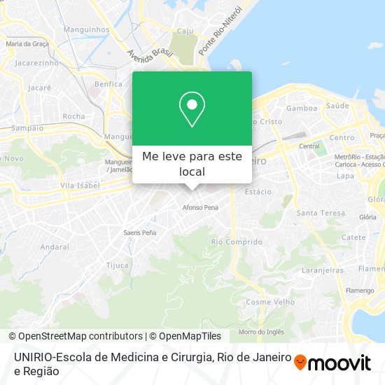 UNIRIO-Escola de Medicina e Cirurgia mapa