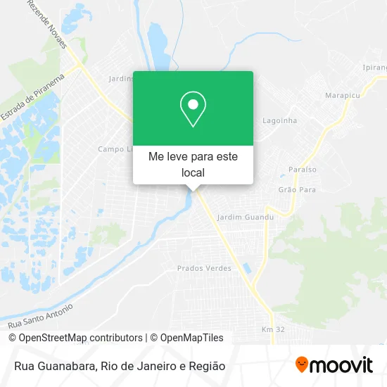 Rua Guanabara mapa