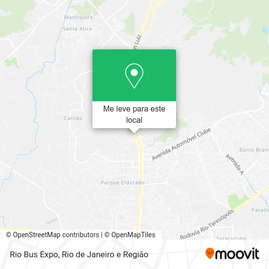 Rio Bus Expo mapa