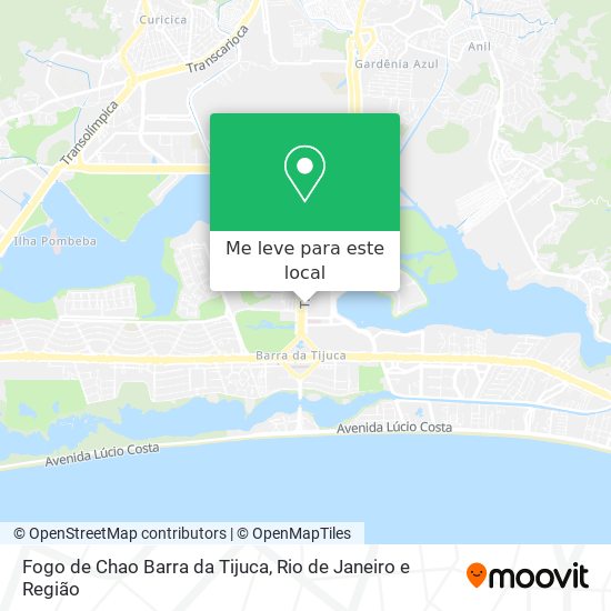 Fogo de Chao Barra da Tijuca mapa