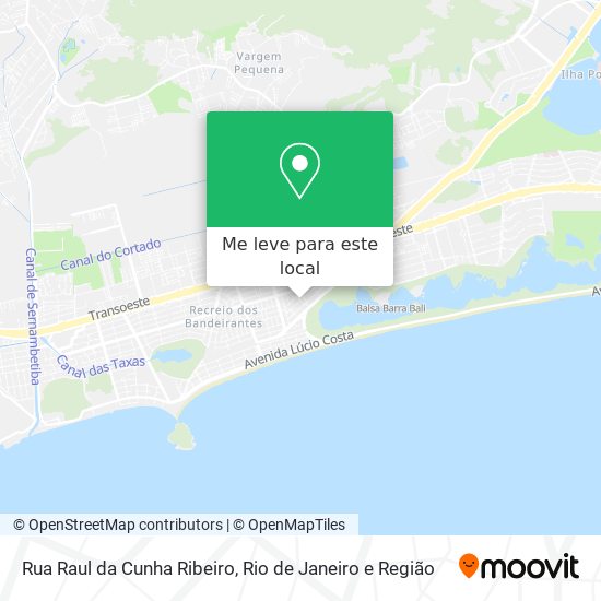 Rua Raul da Cunha Ribeiro mapa