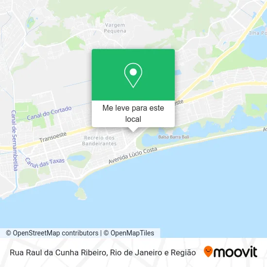 Rua Raul da Cunha Ribeiro mapa