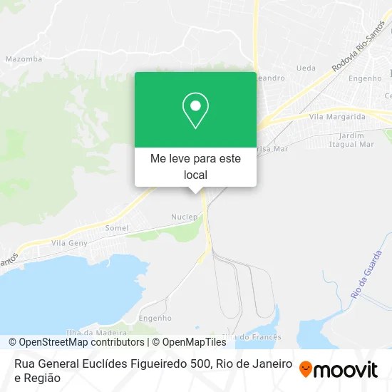 Rua General Euclídes Figueiredo 500 mapa