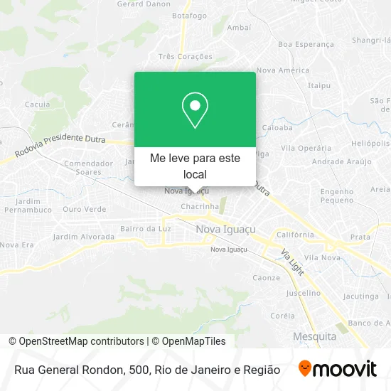 Rua General Rondon, 500 mapa