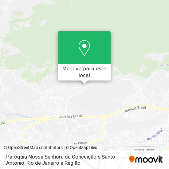 Paróquia Nossa Senhora da Conceição e Santo Antônio mapa