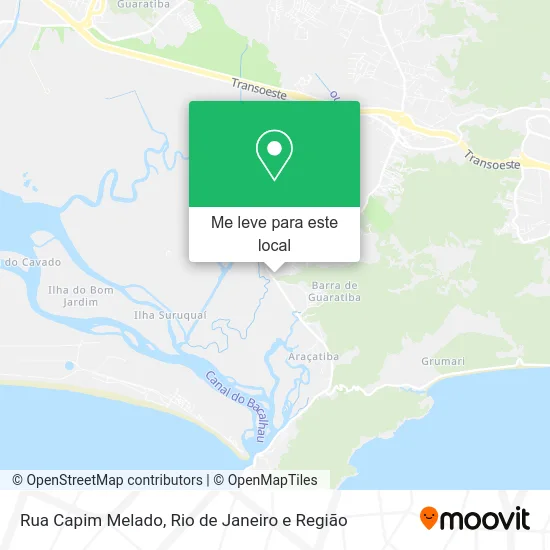 Rua Capim Melado mapa