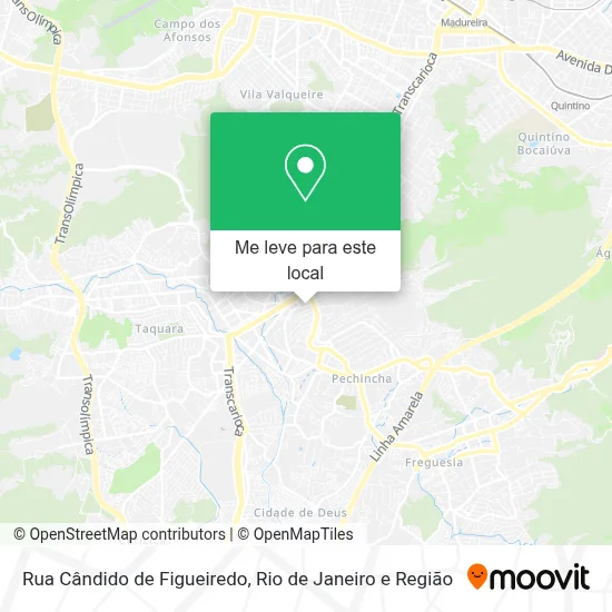 Rua Cândido de Figueiredo mapa