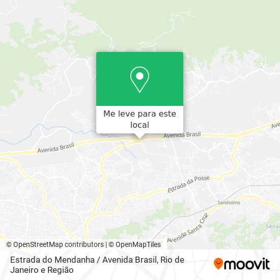 Estrada do Mendanha / Avenida Brasil mapa