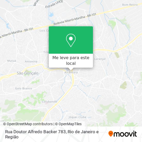 Rua Doutor Alfredo Backer 783 mapa