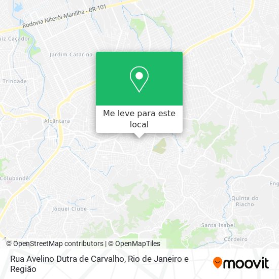 Rua Avelino Dutra de Carvalho mapa