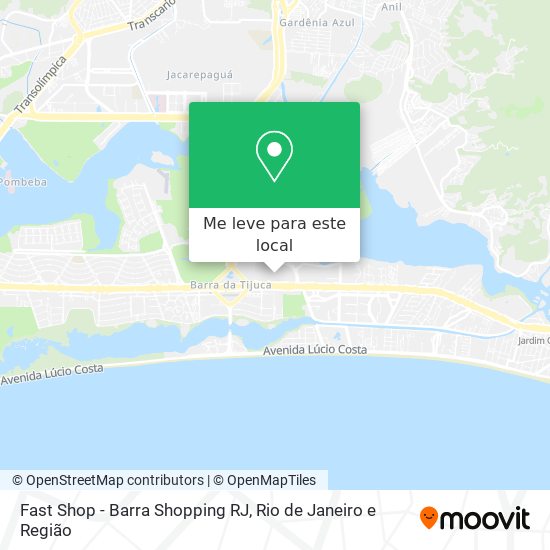Fast Shop - Barra Shopping RJ mapa