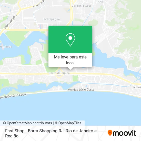Fast Shop - Barra Shopping RJ mapa