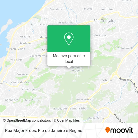 Rua Major Fróes mapa