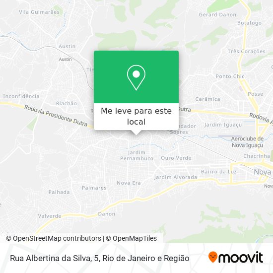 Rua Albertina da Silva, 5 mapa