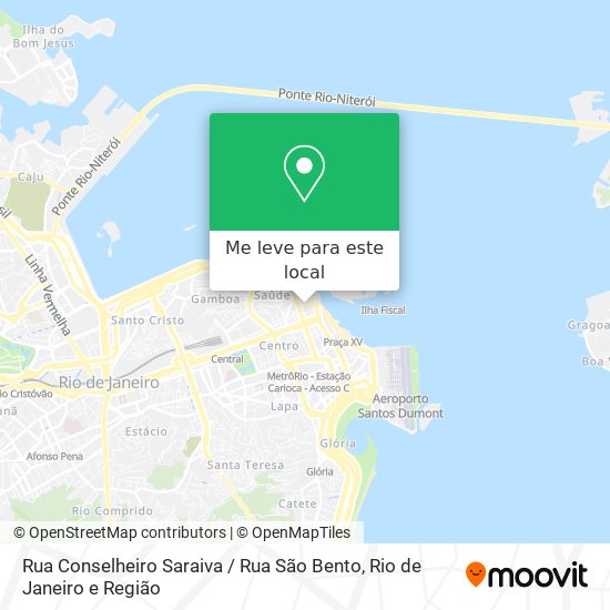 Rua Conselheiro Saraiva / Rua São Bento mapa