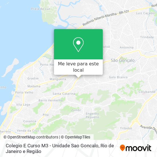 Colegio E Curso M3 - Unidade Sao Goncalo mapa