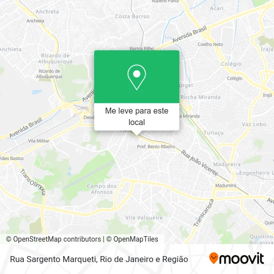 Rua Sargento Marqueti mapa