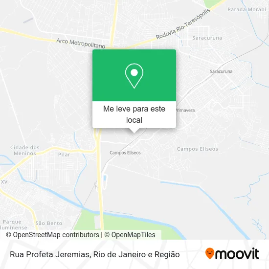 Rua Profeta Jeremias mapa