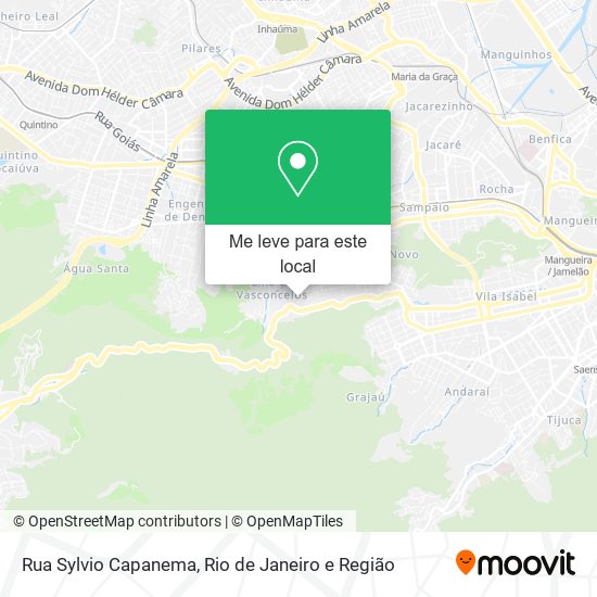 Rua Sylvio Capanema mapa