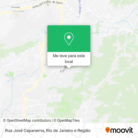 Rua José Capanema mapa