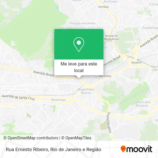 Rua Ernesto Ribeiro mapa