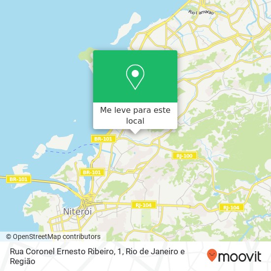 Rua Coronel Ernesto Ribeiro, 1 mapa