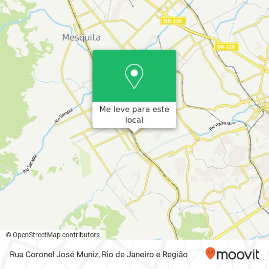 Rua Coronel José Muniz mapa