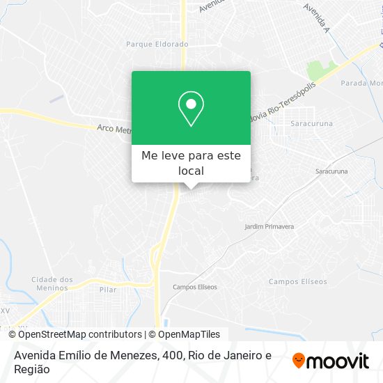 Avenida Emílio de Menezes, 400 mapa