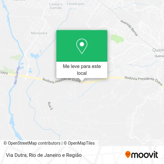 Via Dutra mapa