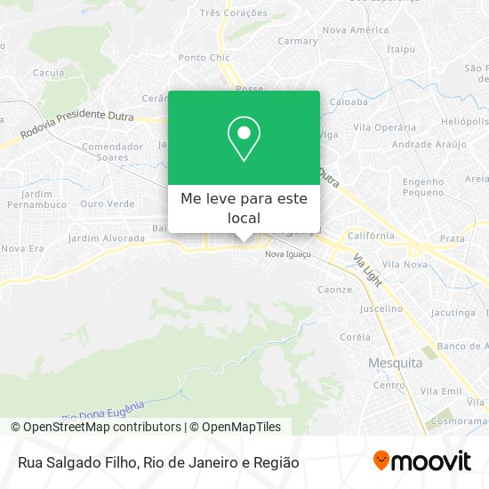 Rua Salgado Filho mapa