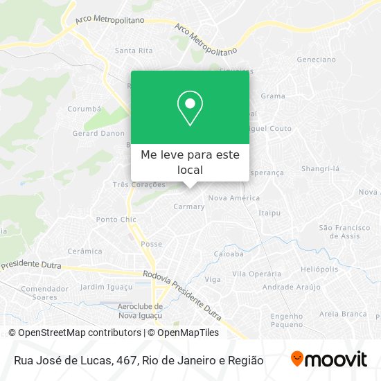 Rua José de Lucas, 467 mapa