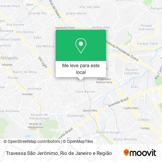 Travessa São Jerônimo mapa