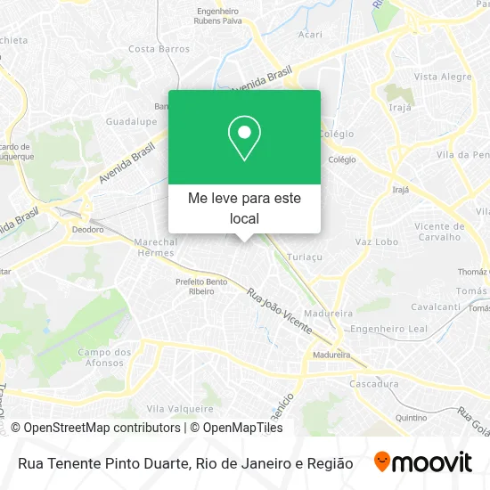 Rua Tenente Pinto Duarte mapa