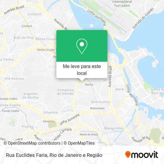 Rua Euclides Faria mapa