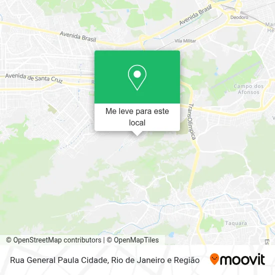 Rua General Paula Cidade mapa