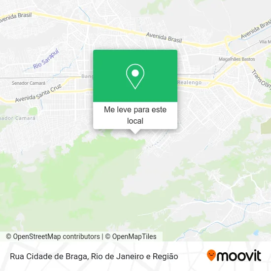 Rua Cidade de Braga mapa