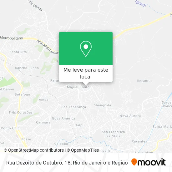 Rua Dezoito de Outubro, 18 mapa