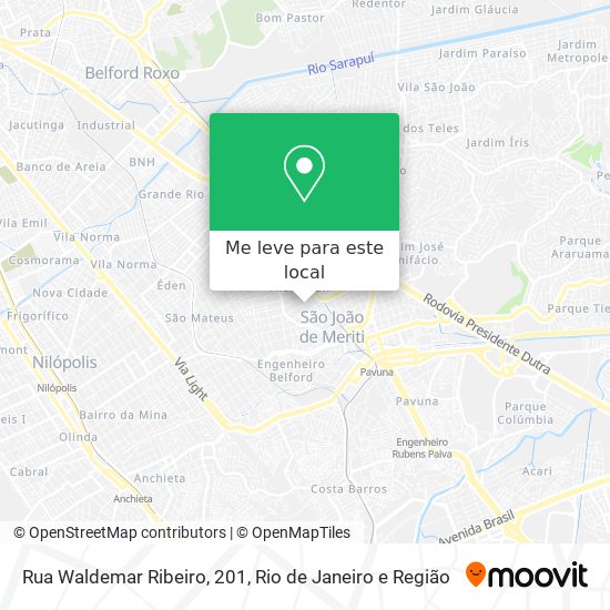 Rua Waldemar Ribeiro, 201 mapa