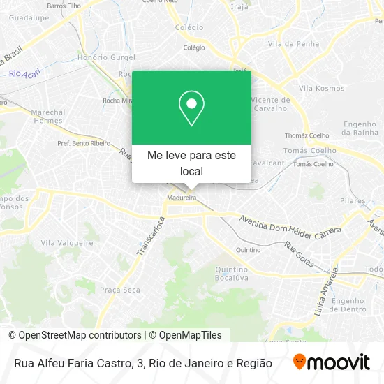 Rua Alfeu Faria Castro, 3 mapa
