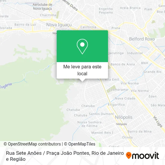 Rua Sete Anões / Praça João Pontes mapa