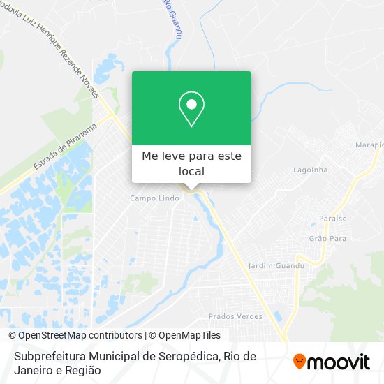 Subprefeitura Municipal de Seropédica mapa