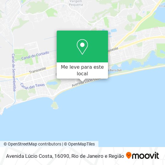 Avenida Lúcio Costa, 16090 mapa