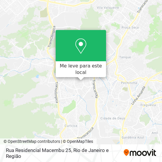 Rua Residencial Macembu 25 mapa