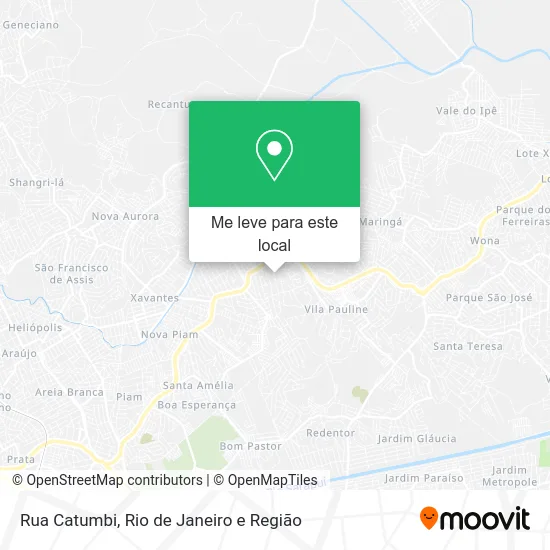 Rua Catumbi mapa