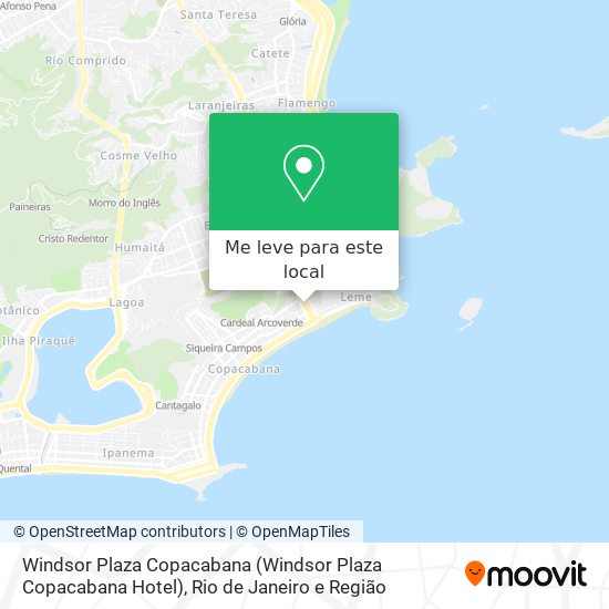 Windsor Plaza Copacabana mapa