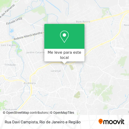 Rua Davi Campista mapa