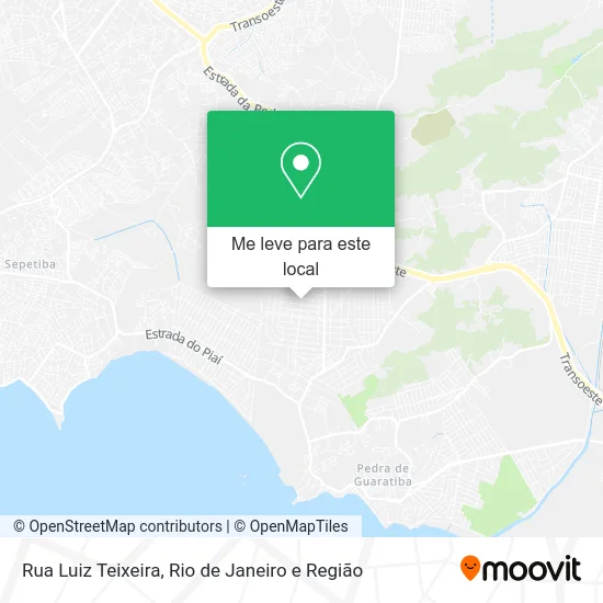 Rua Luiz Teixeira mapa