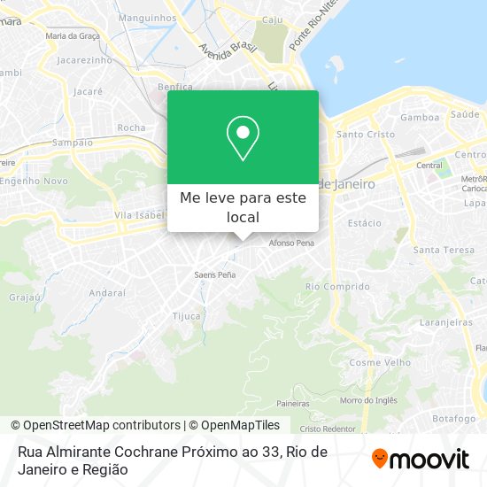 Rua Almirante Cochrane Próximo ao 33 mapa