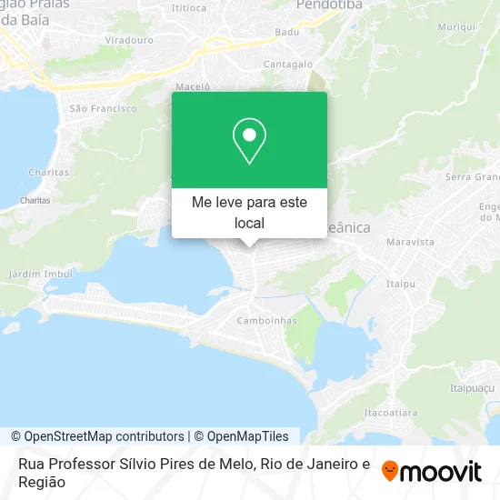 Rua Professor Sílvio Pires de Melo mapa