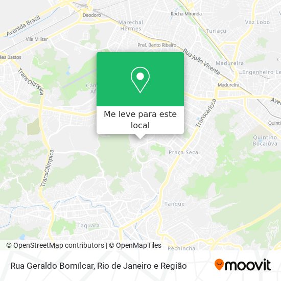 Rua Geraldo Bomílcar mapa